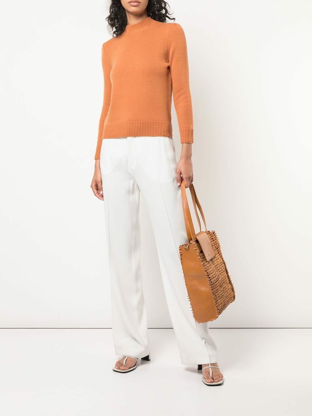 Henry Beguelin - Mimosa Nude Woven Leather Convertible Bag