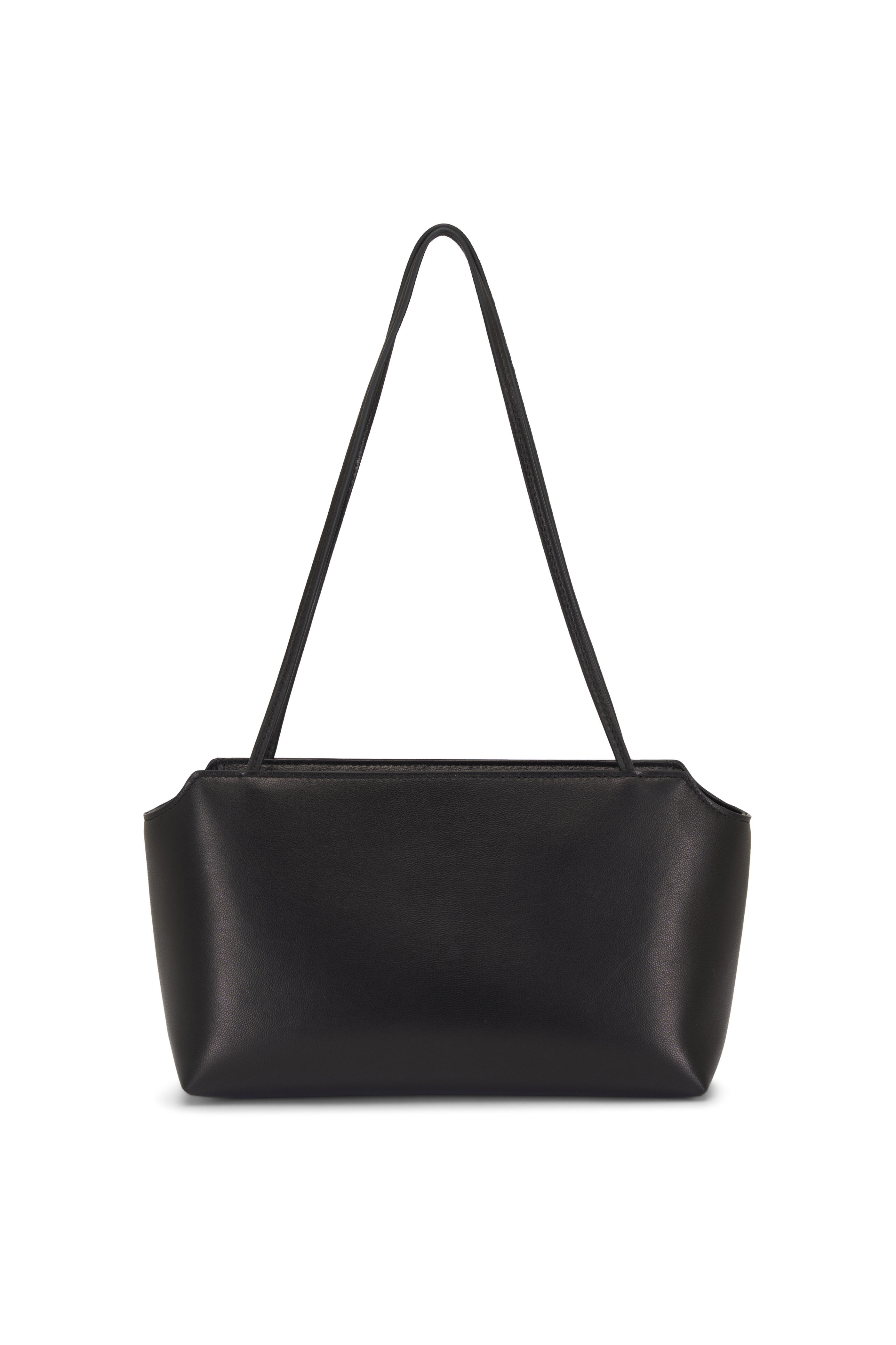 The Row - Terrasse To-Go Black Leather Shoulder Bag
