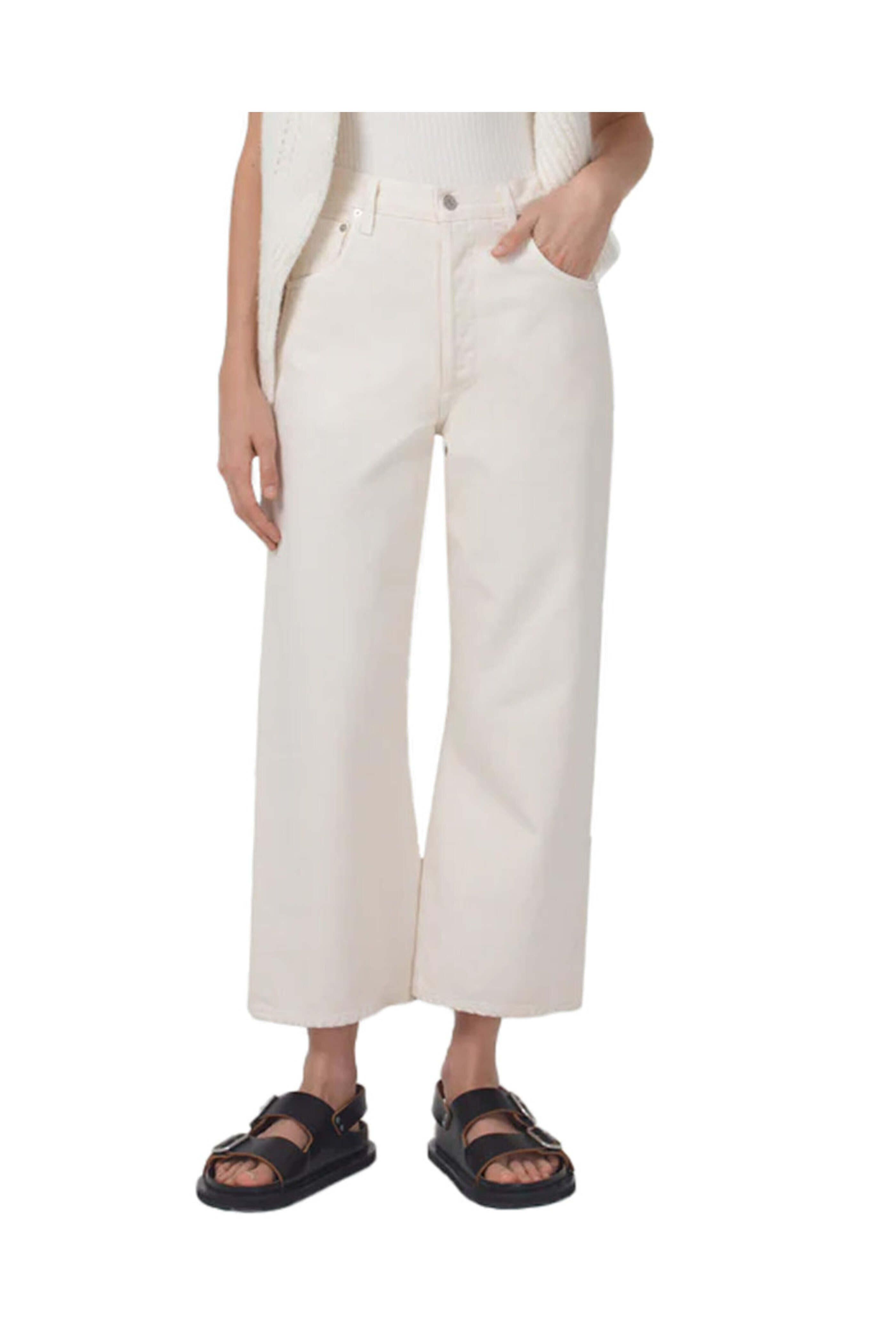 Citizens of Humanity - Vintage Wide Leg Denim Gaucho in Marzipan