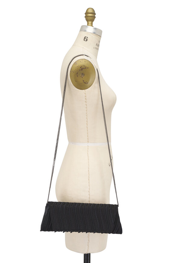 Akris Small Anouk Trapezoid Black Clutch - view 5