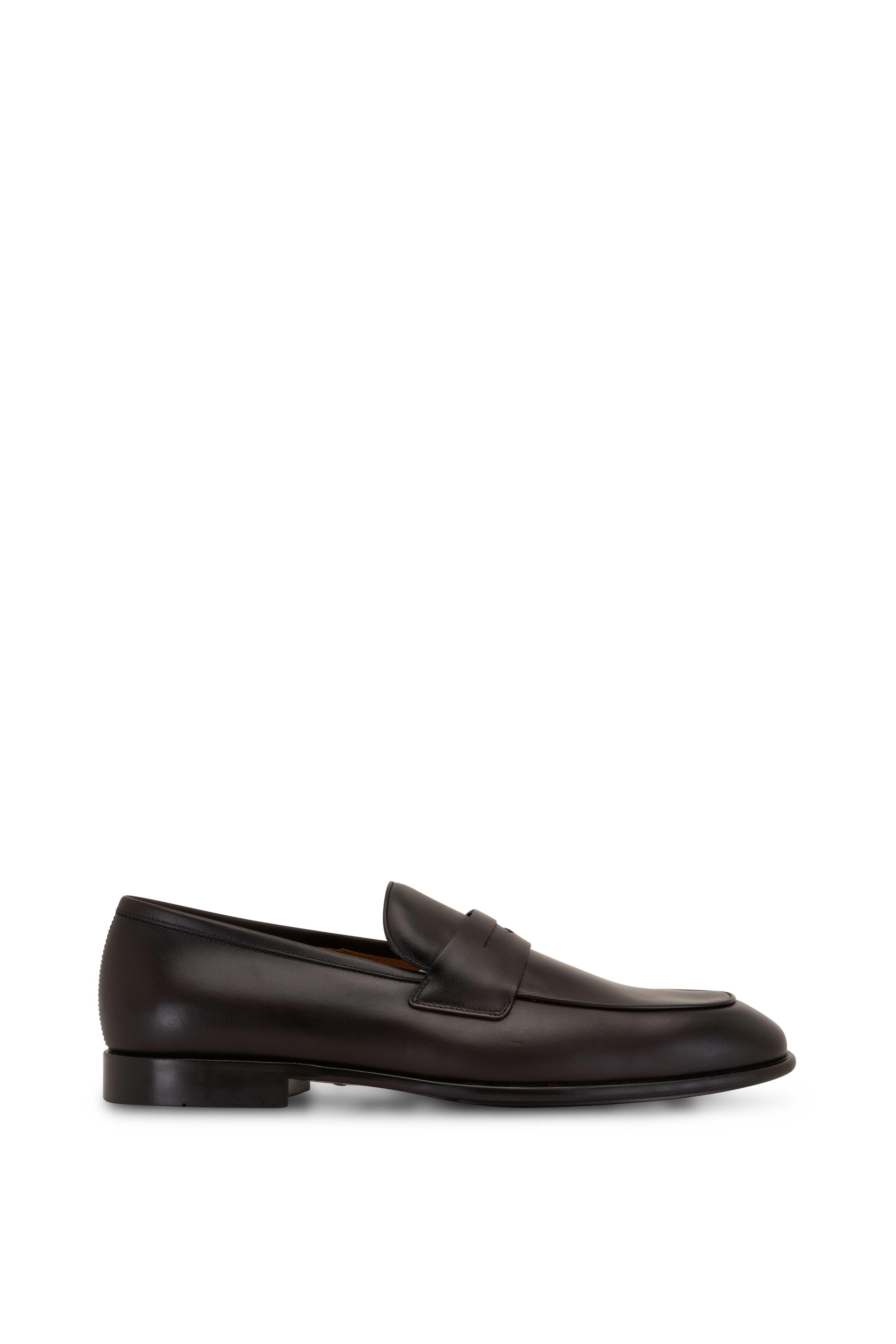 Ferragamo - Funes Hickory Brown Leather Loafer | Mitchell Stores