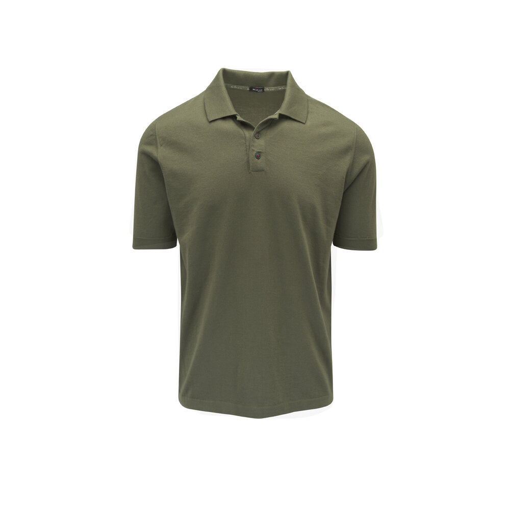leinwande knit polo グリーン Buy Light Green Slim Fit Knitted Long Sleeve Polo Shirt from