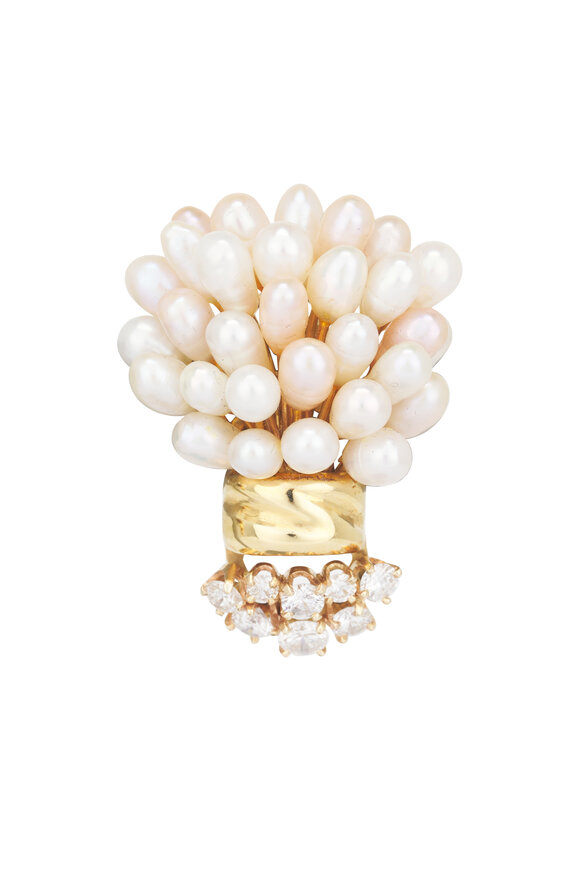 Courtney Davis Freshwater Pearl Earrings - view 2