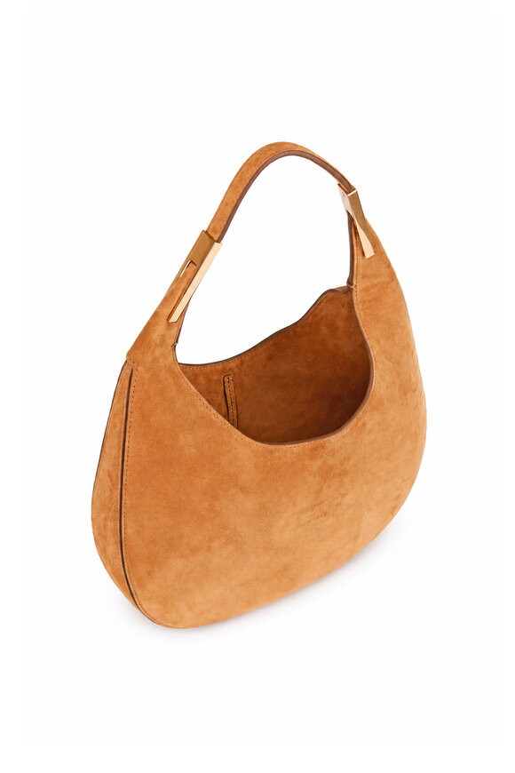 Savette Small Florence Saddle Suede Hobo Bag - view 4