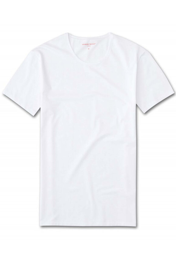 Derek Rose White Basic Jack Crewneck T-Shirt