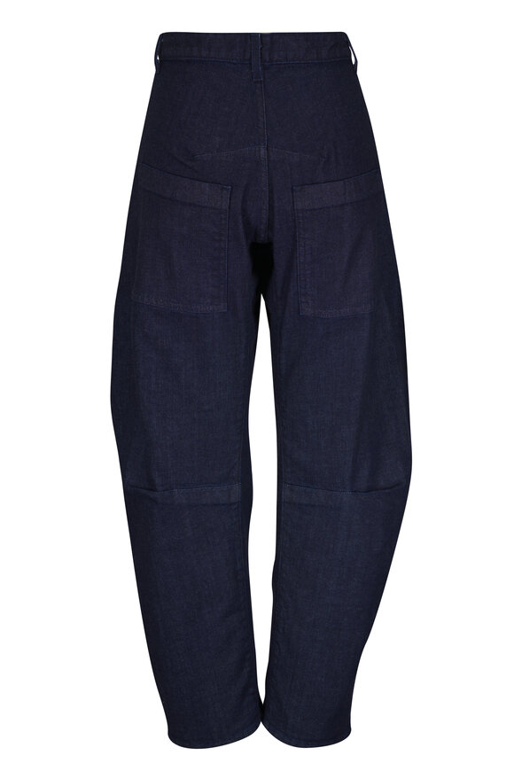 Nili Lotan Shon Indigo Rinse Curved Jean - view 4