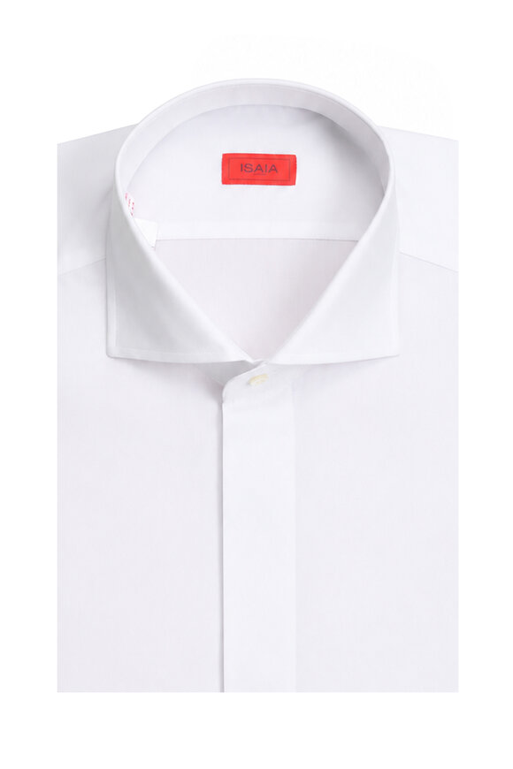 Isaia White Formal Dress Shirt - view 1