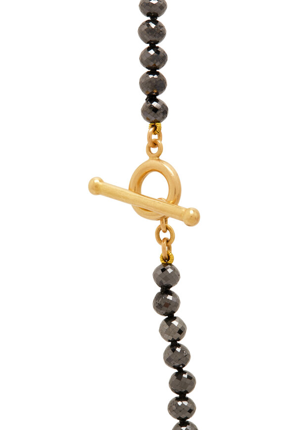 Caroline Ellen - Black Diamond Bead Necklace