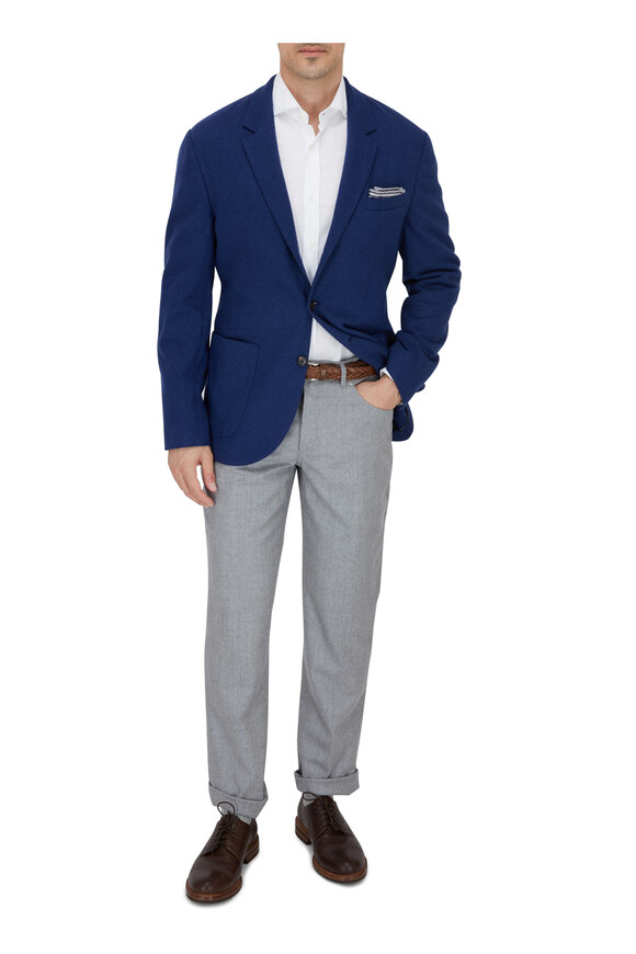 Brunello Cucinelli White Slim Fit Sport Shirt - view 5