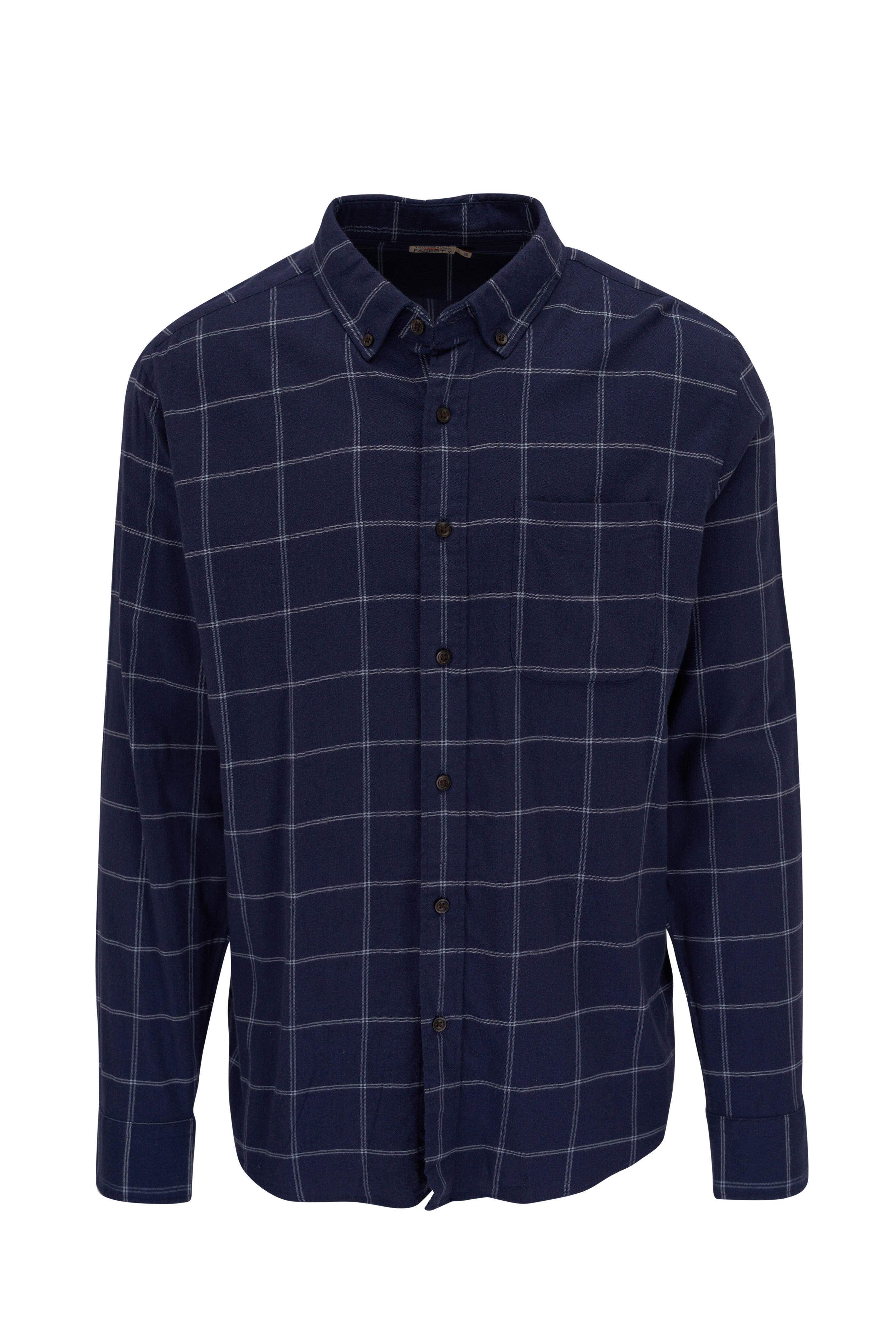 Faherty Brand - Navy Dusk Windowpane Plaid Sport Shirt