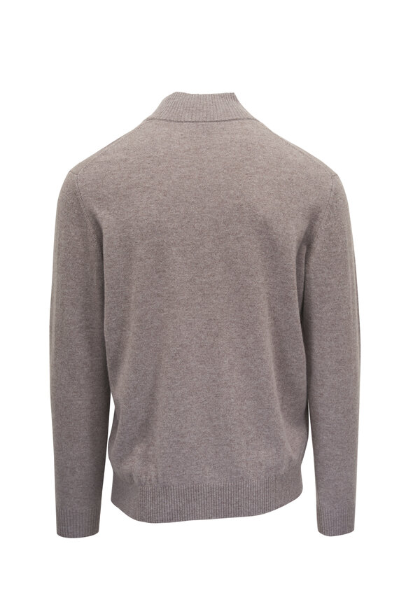 Kinross - Seal Suede Trim Quarter Zip Pullover