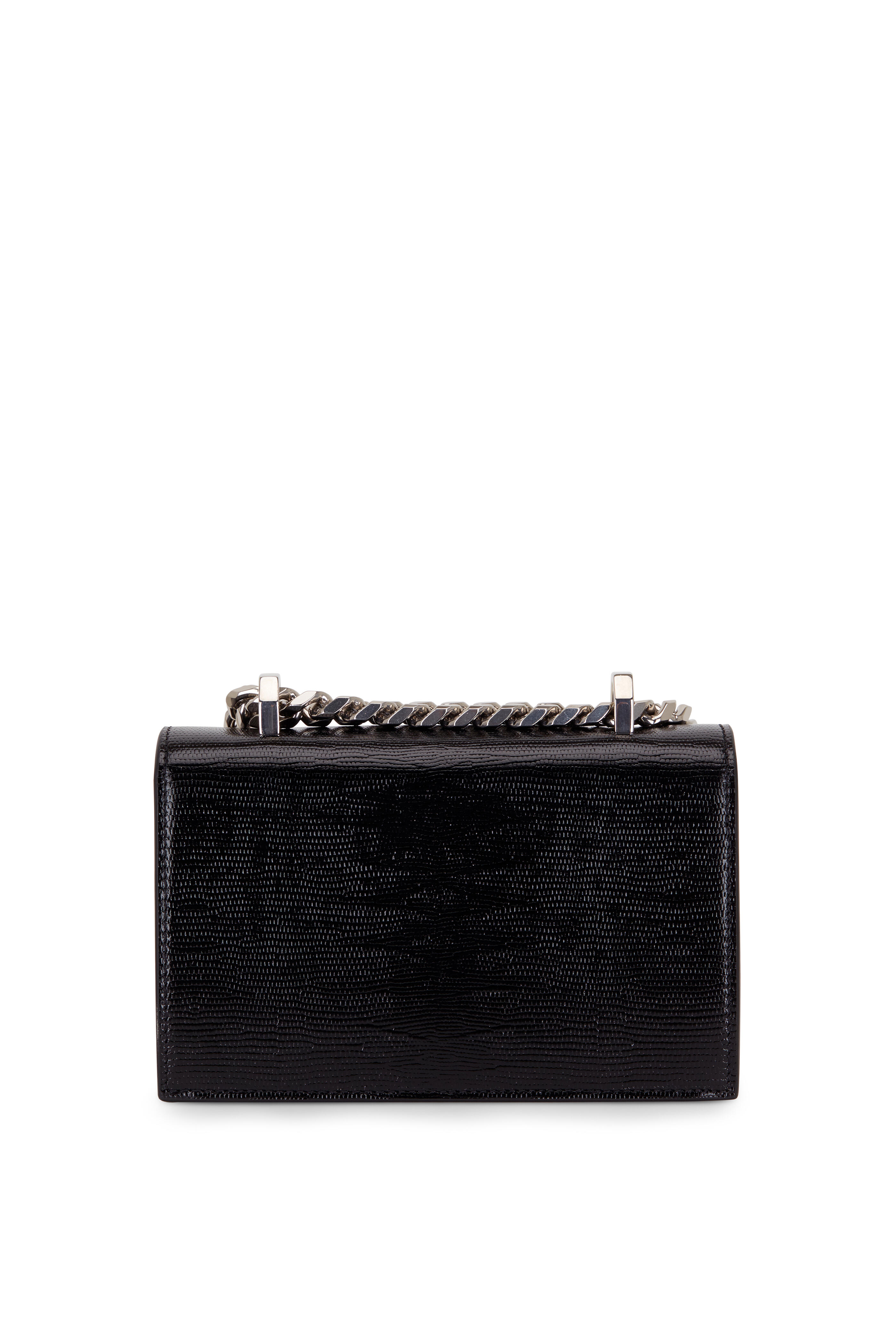 Fendi Lizard Embossed Leather Wallet/Bag on Chain