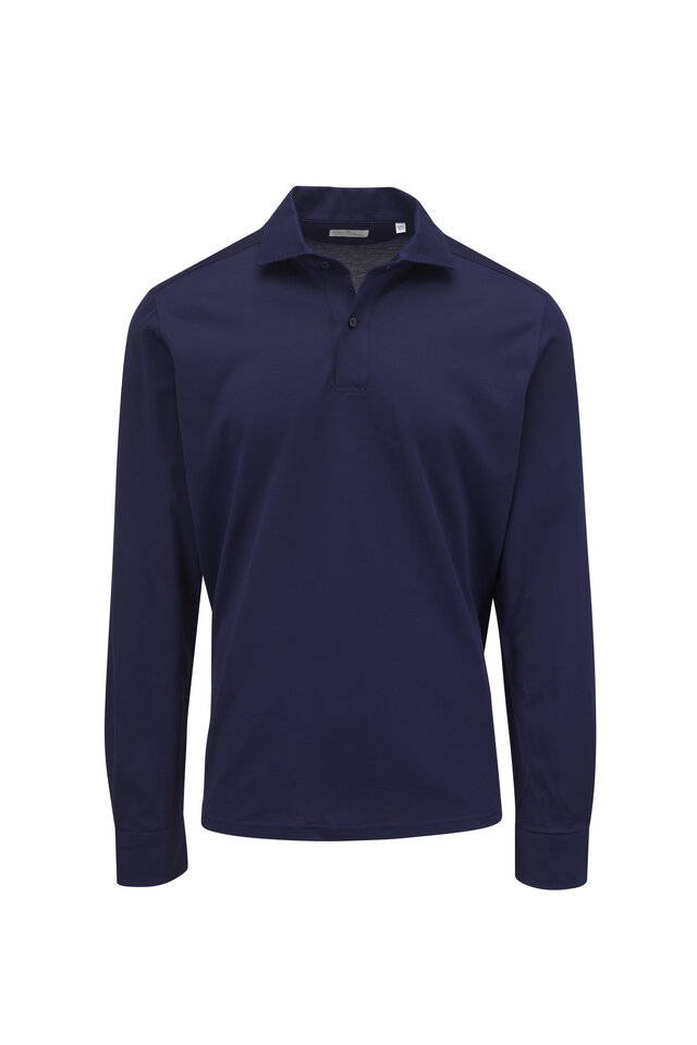 Loro Piana - Sky Blue Cotton Pique Polo | Mitchell Stores Loro Piana - Sky Blue Cotton Pique Polo | Mitchell Stores
