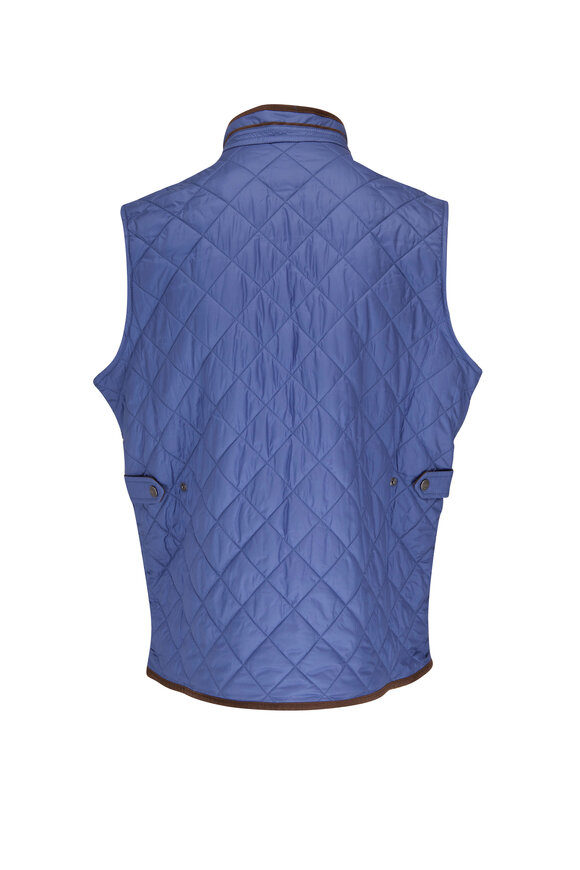 Peter Millar - Blue Essex Quilted Travel Vest 