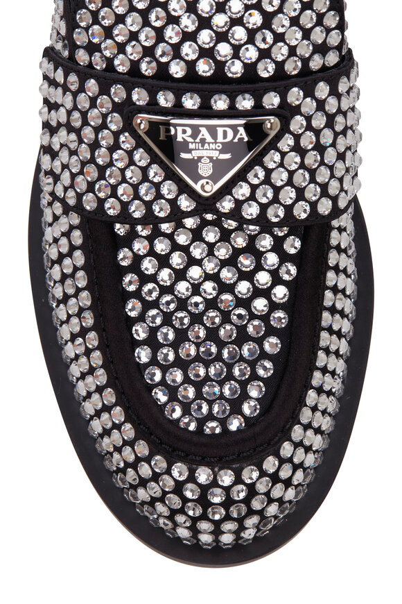 Prada - Black Crystal Mule, 40mm