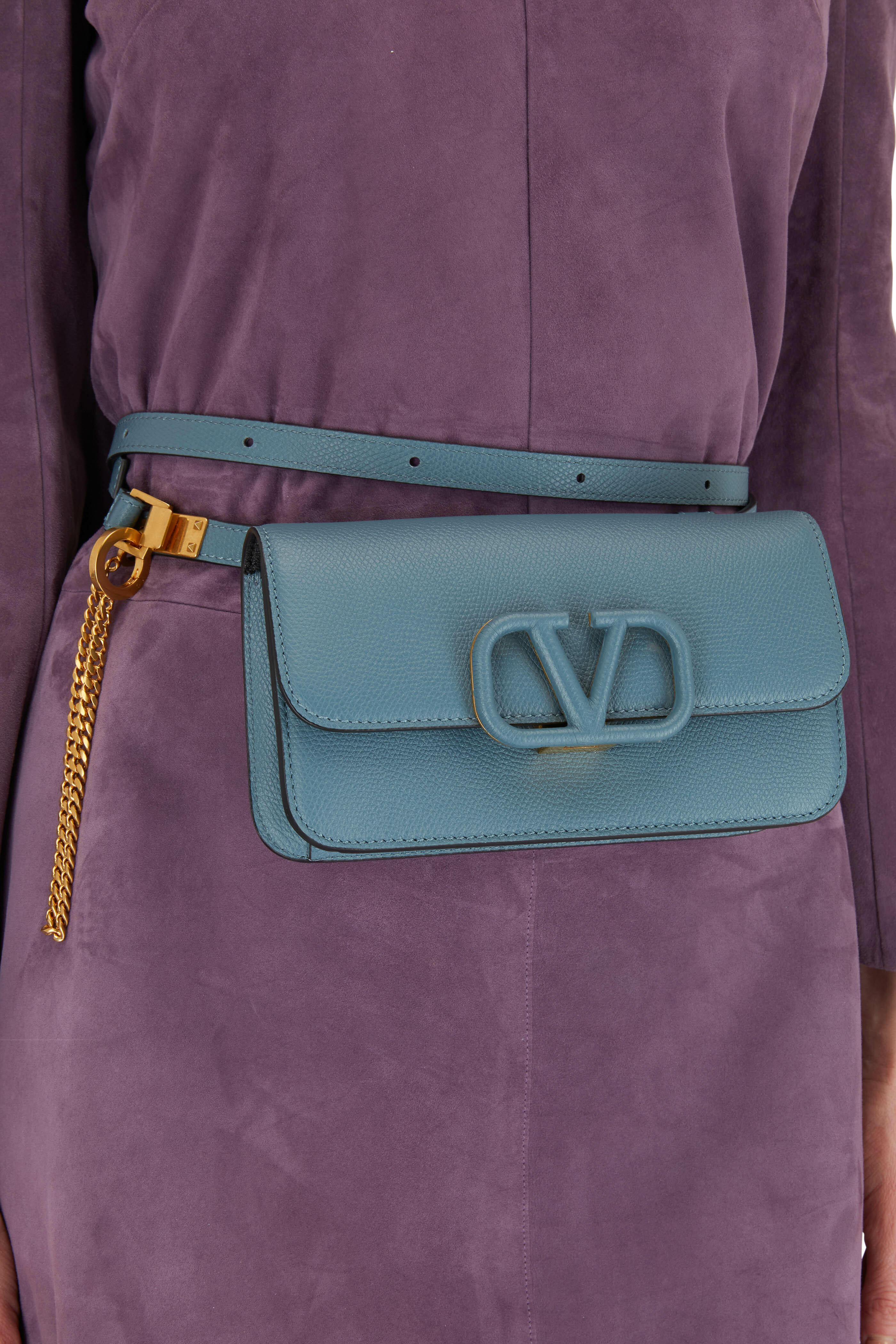 Valentino Garavani Logo Leather Belt Bag - Pink