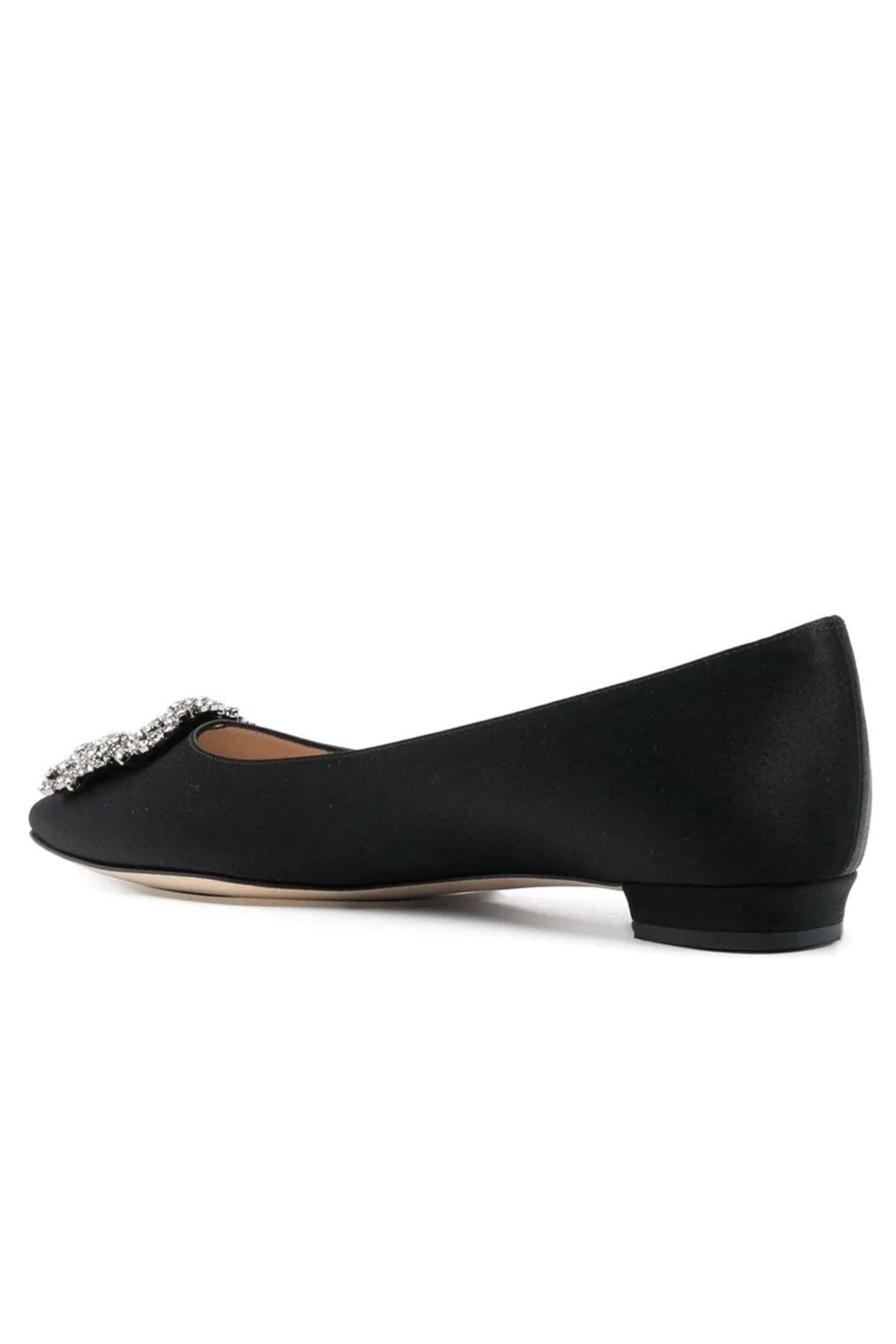 Manolo Blahnik - Hangisi Flat in Black