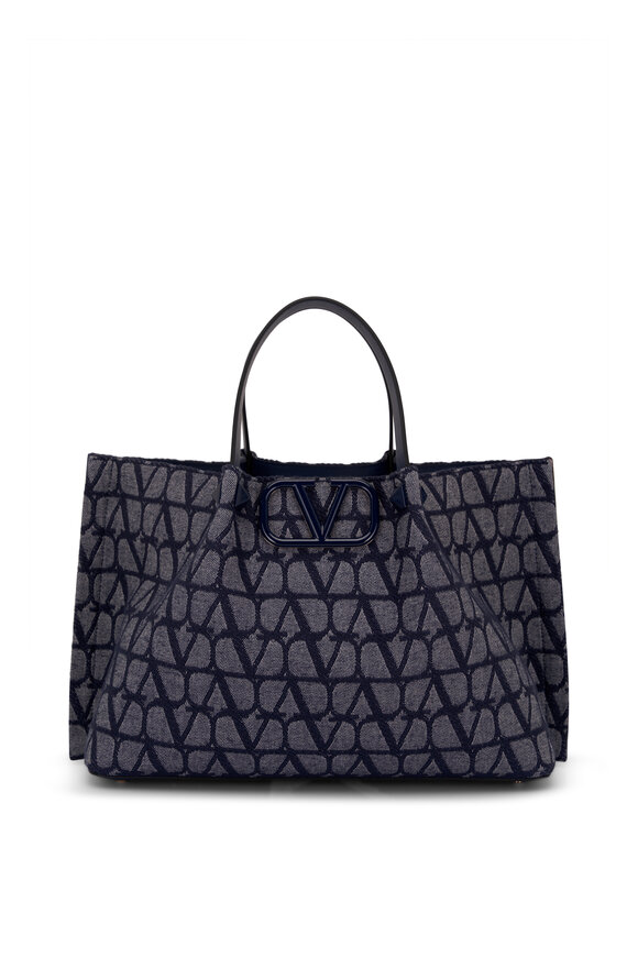 Valentino Garavani - Medium Denim VLogo Iconographe Tote Bag 