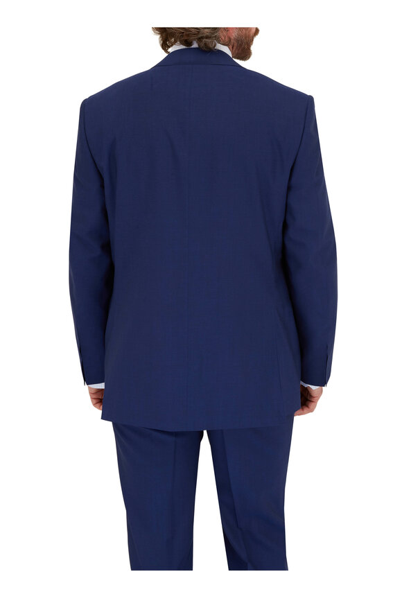 Canali - Bright Blue Tropical Wool Travel Suit