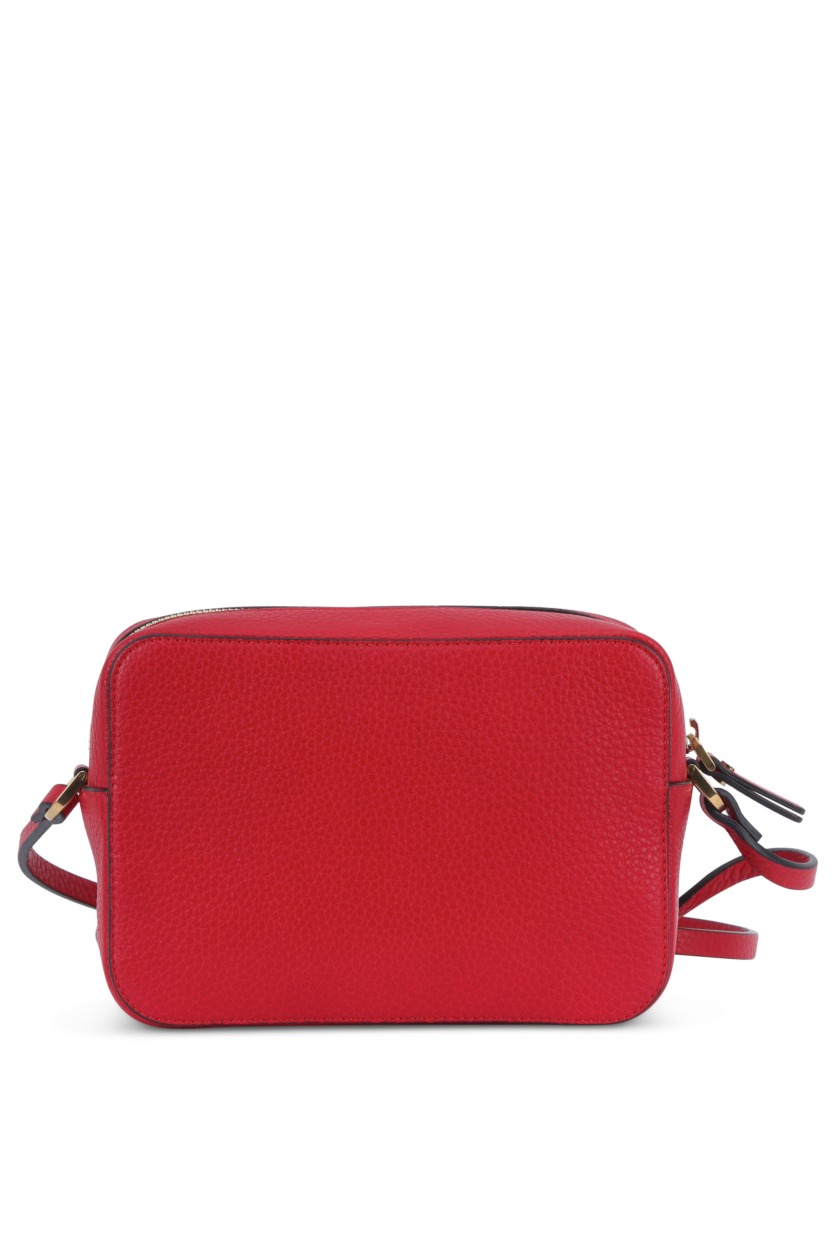 Lanvin - So Lanvin Red Leather Logo Embossed Camera Bag