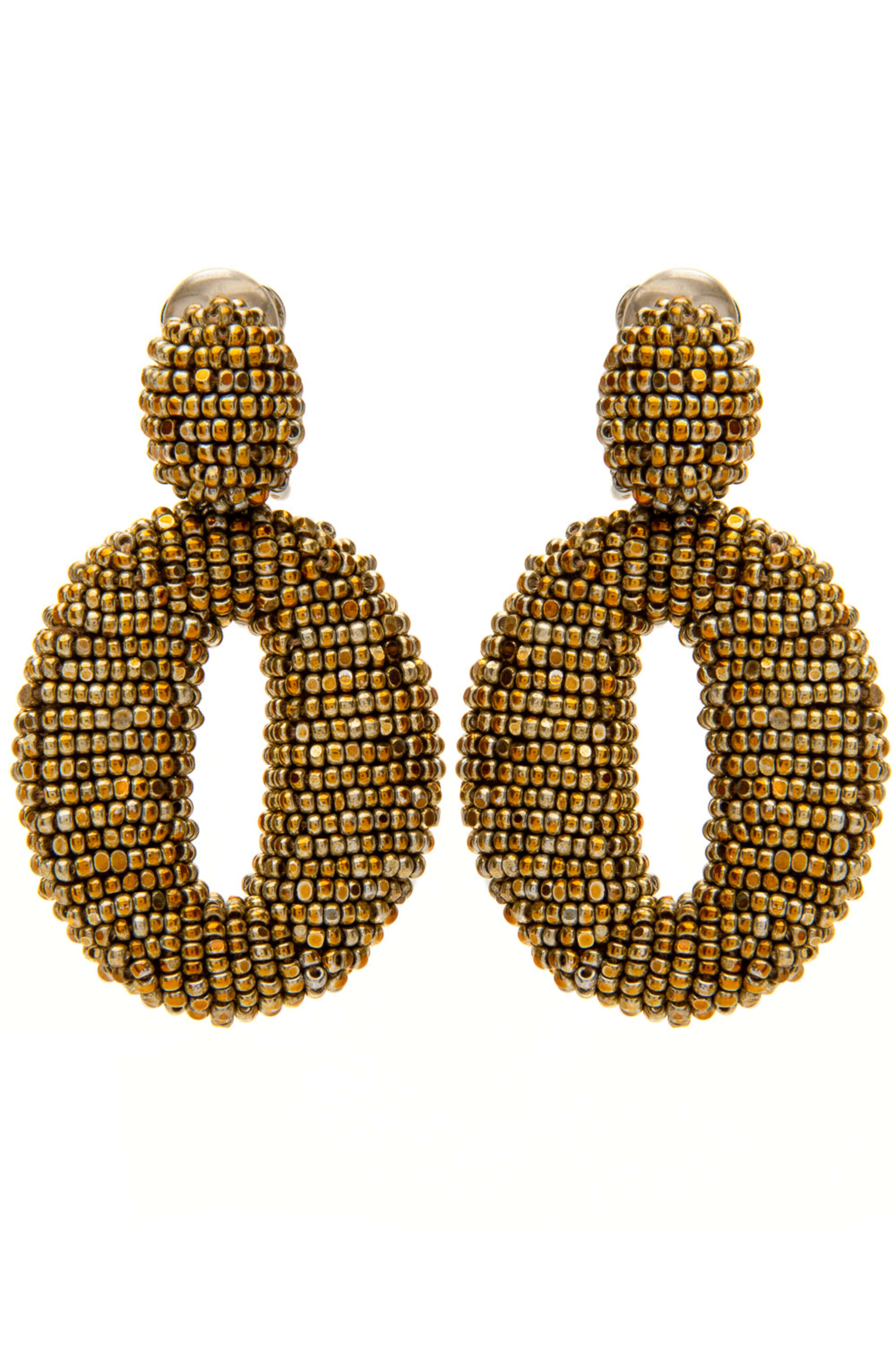 Oscar de la Renta - Round Crystal Earring