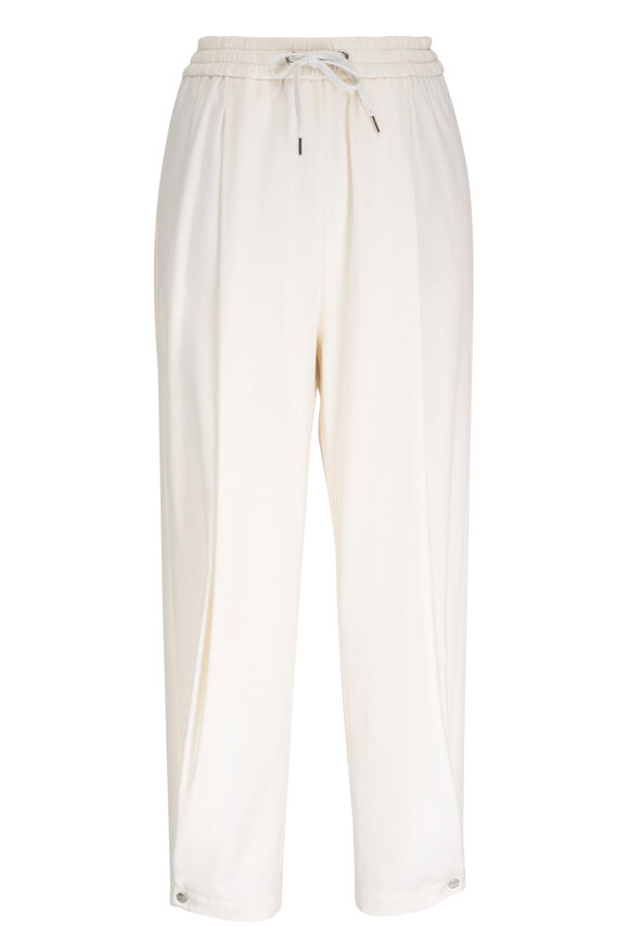 Herno - Resort White Silk & Cashmere Pant