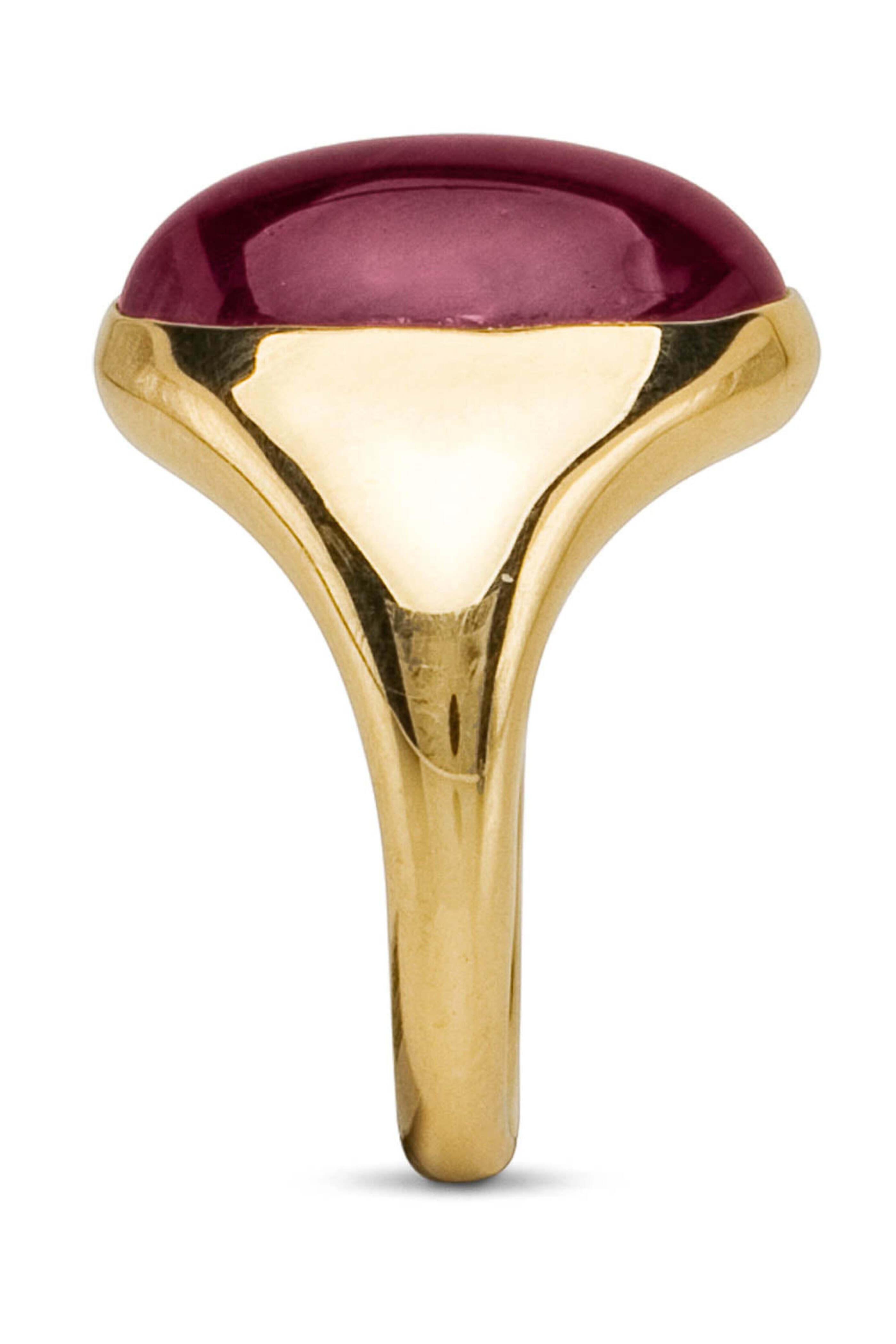 Eclat - Gold Cabochon Ruby Ring