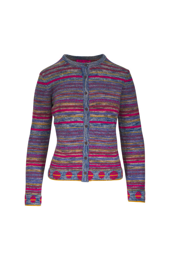 The Elder Statesman - Yatzy Stripe Multicolor Cashmere