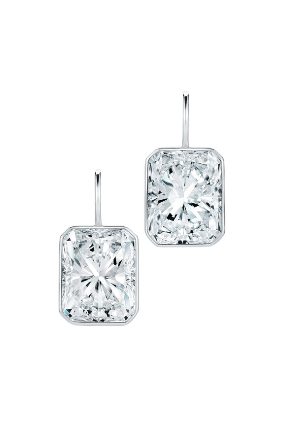 Kwiat - Platinum White Diamond Earrings