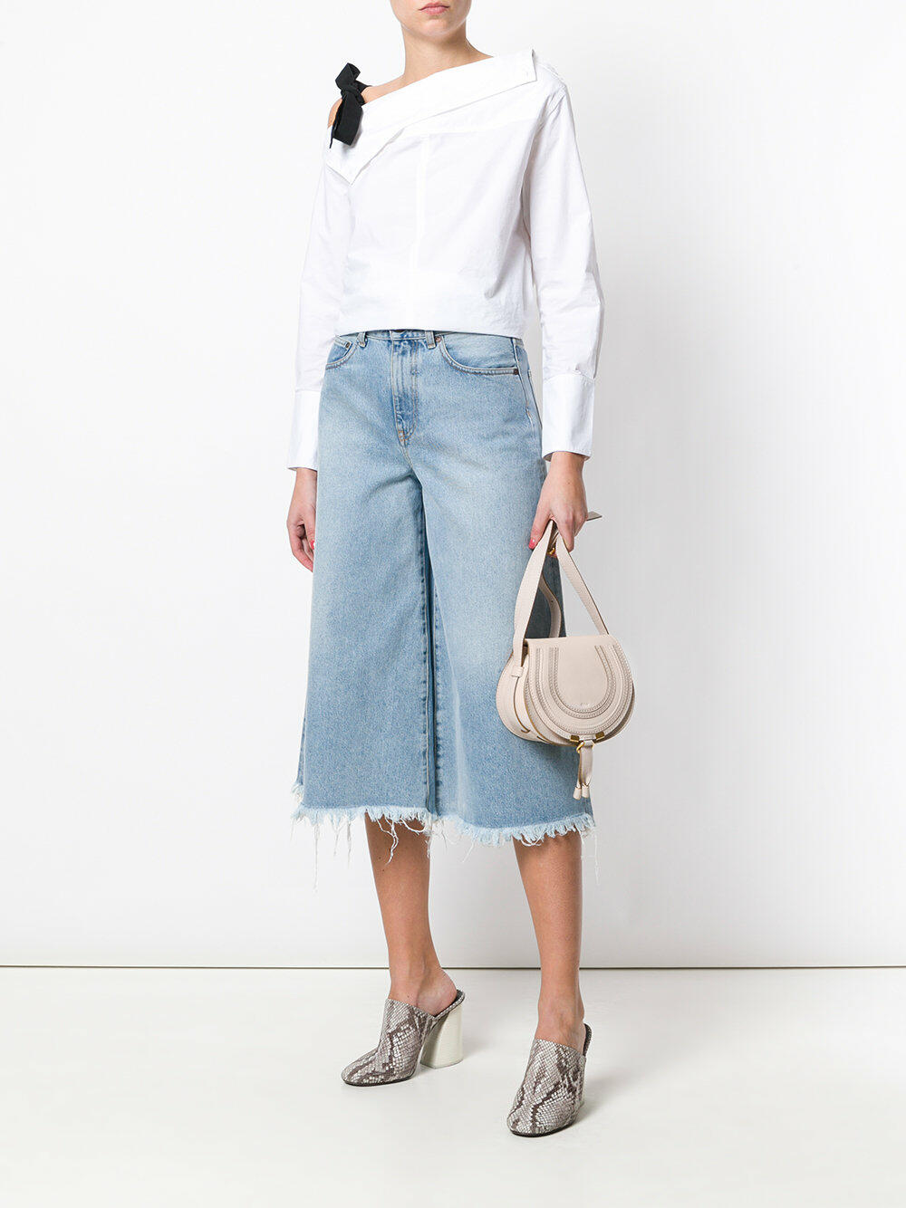 Chloé - Marcie White Leather Mini Crossbody