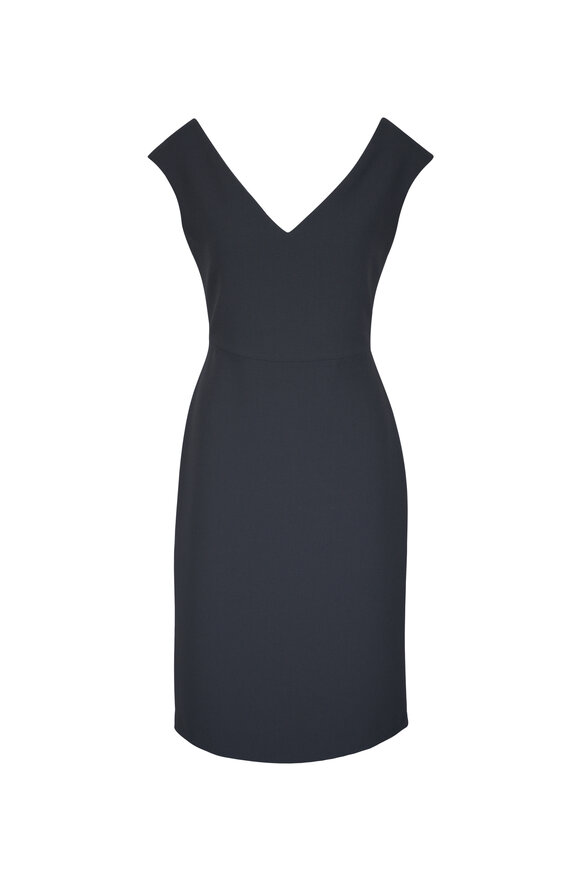 Peter Cohen Drinks Slate Double Faced Wool Dress - view 1