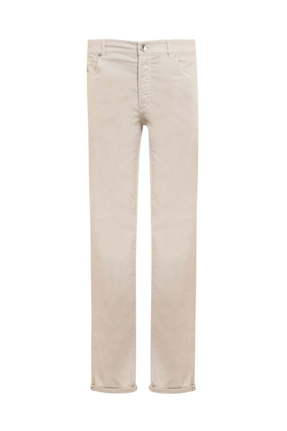 パンツ Brunello Cucinelli Pantalone In Misto Lino Brunello Cucinelli - Semi Di Lino Dyed Casual Pant