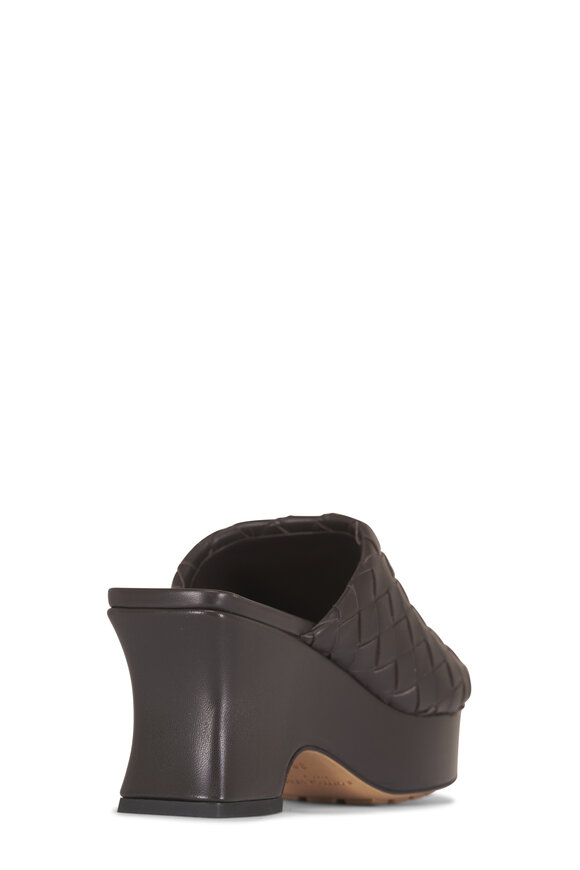 Bottega Veneta Rosita Brown Kitten Wedge Mule, 70mm - view 4