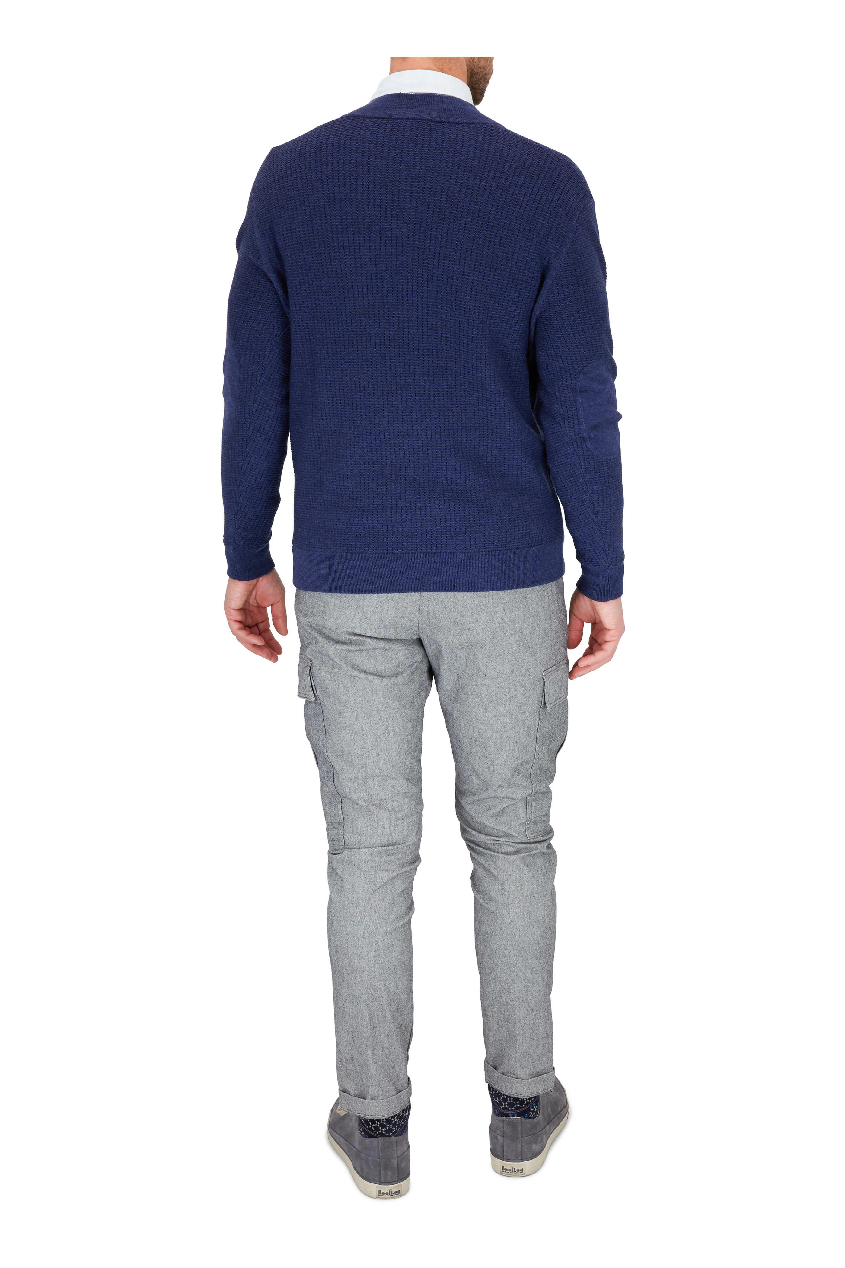 John Varvatos - Gray Vulcanized Suede Low-Top Sneaker