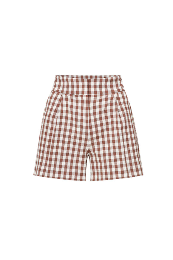 ニリロタン NILI LOTAN SHORT SLEEVE BASEBALL T ブラウン サイズ：M Nili Lotan - White Utility Shorts | Mitchell Stores