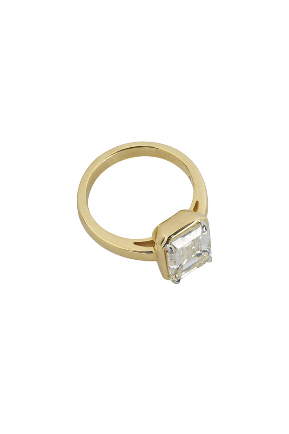 Rahaminov - 4.10CT Emerald Cut Diamond Ring