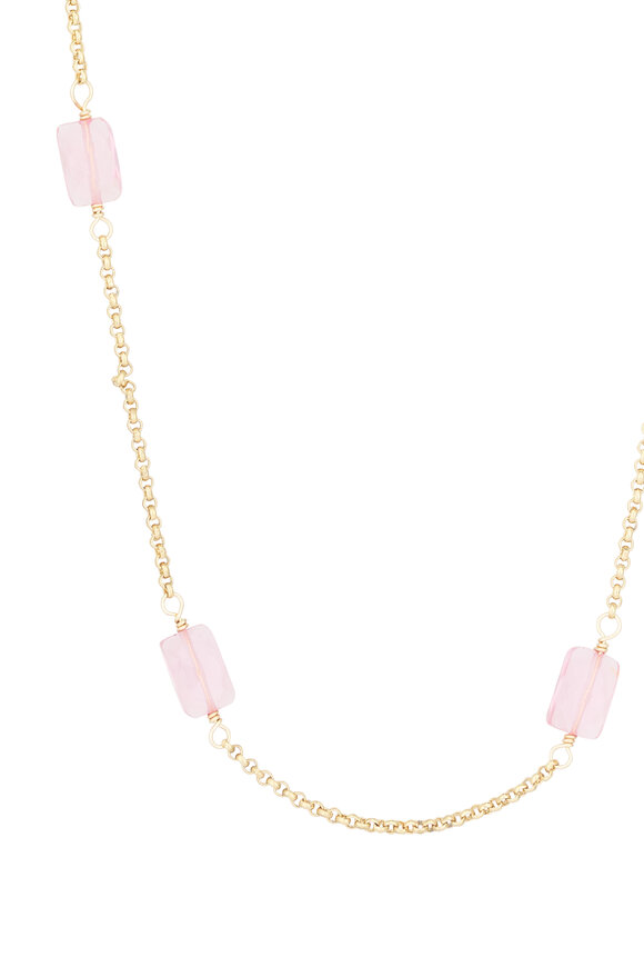 Cristina V. Baby Rolo Chain Necklace - view 2