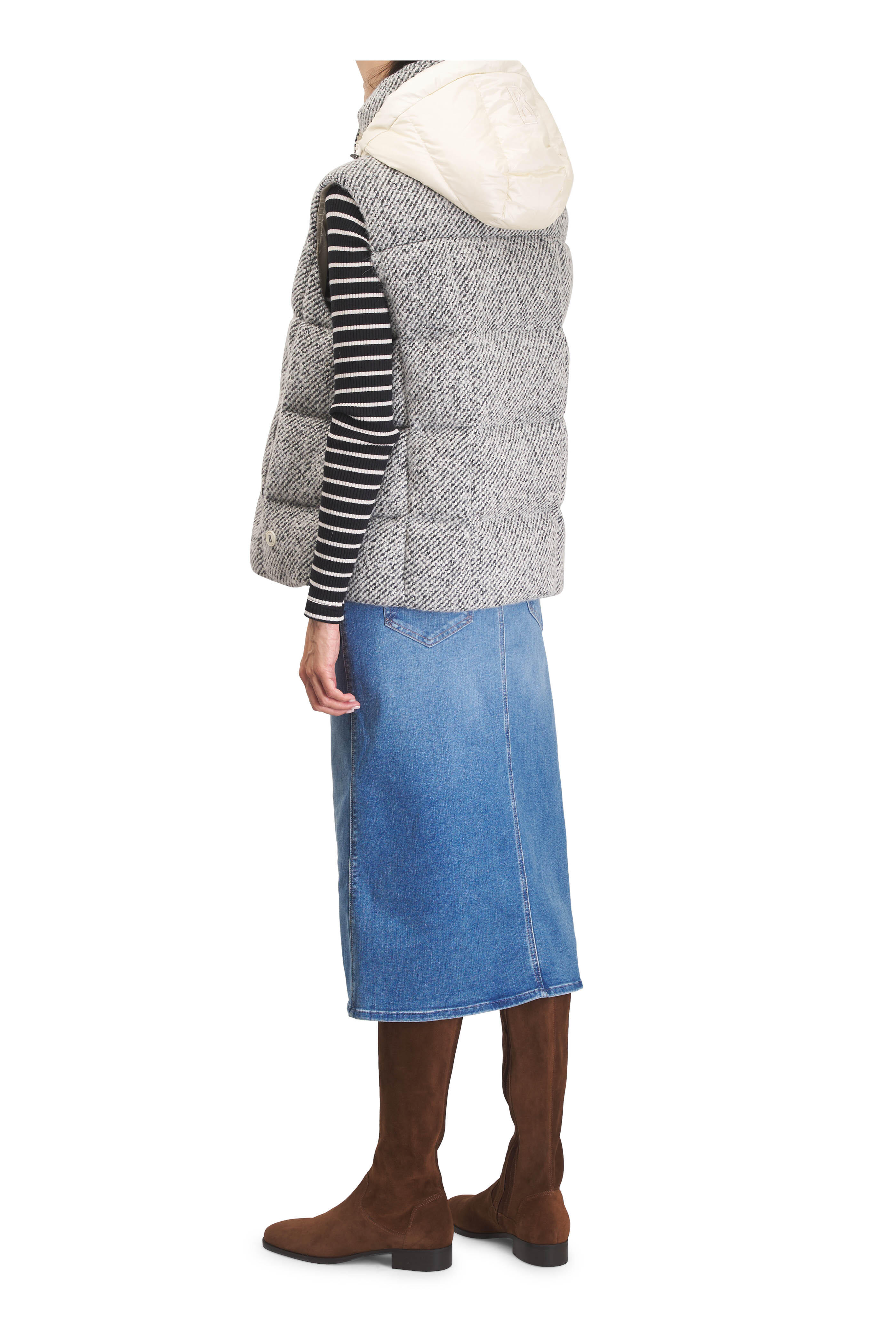 Bogner - Falka Black & Cream Down Vest