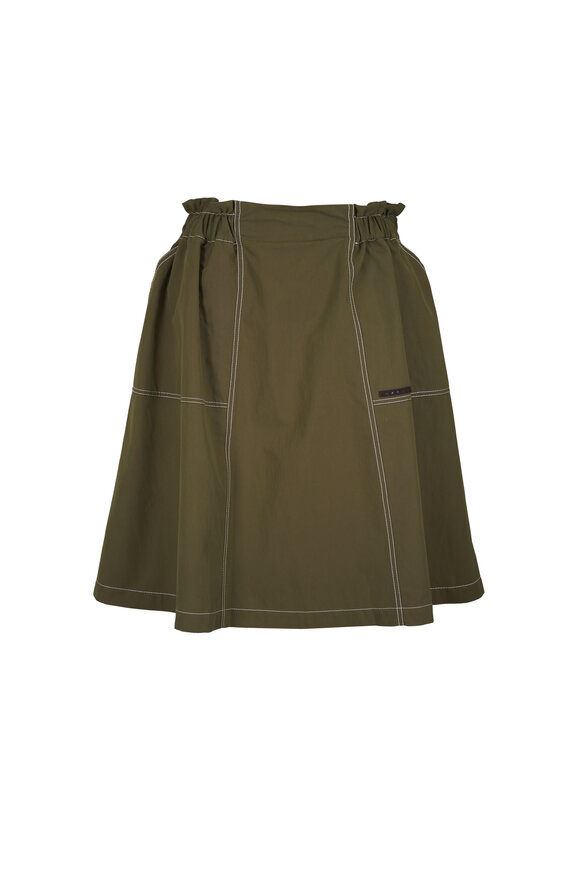 Marni Musk Gabardine Paperbag Waist Skirt