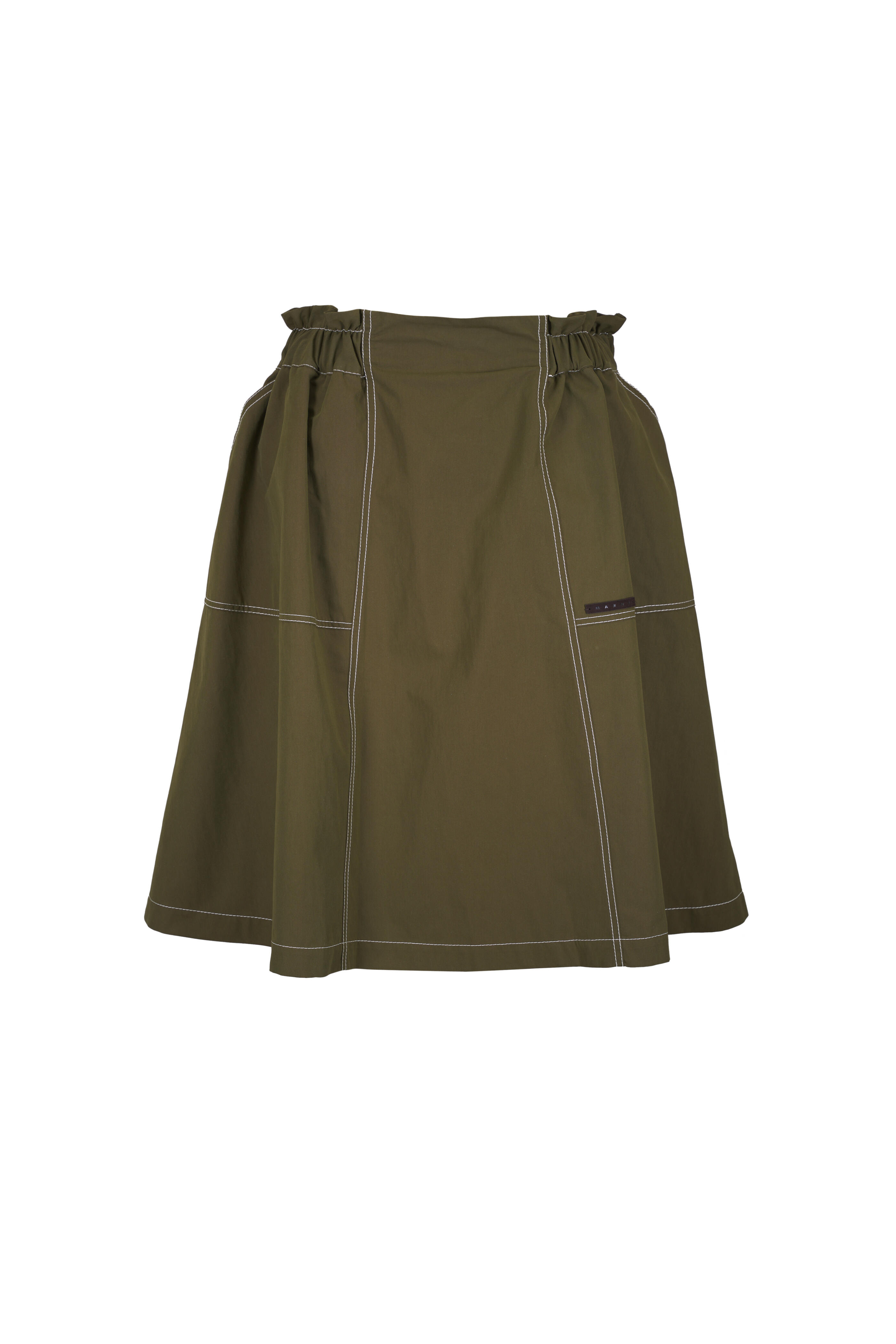 Marni - Musk Gabardine Paperbag Waist Skirt