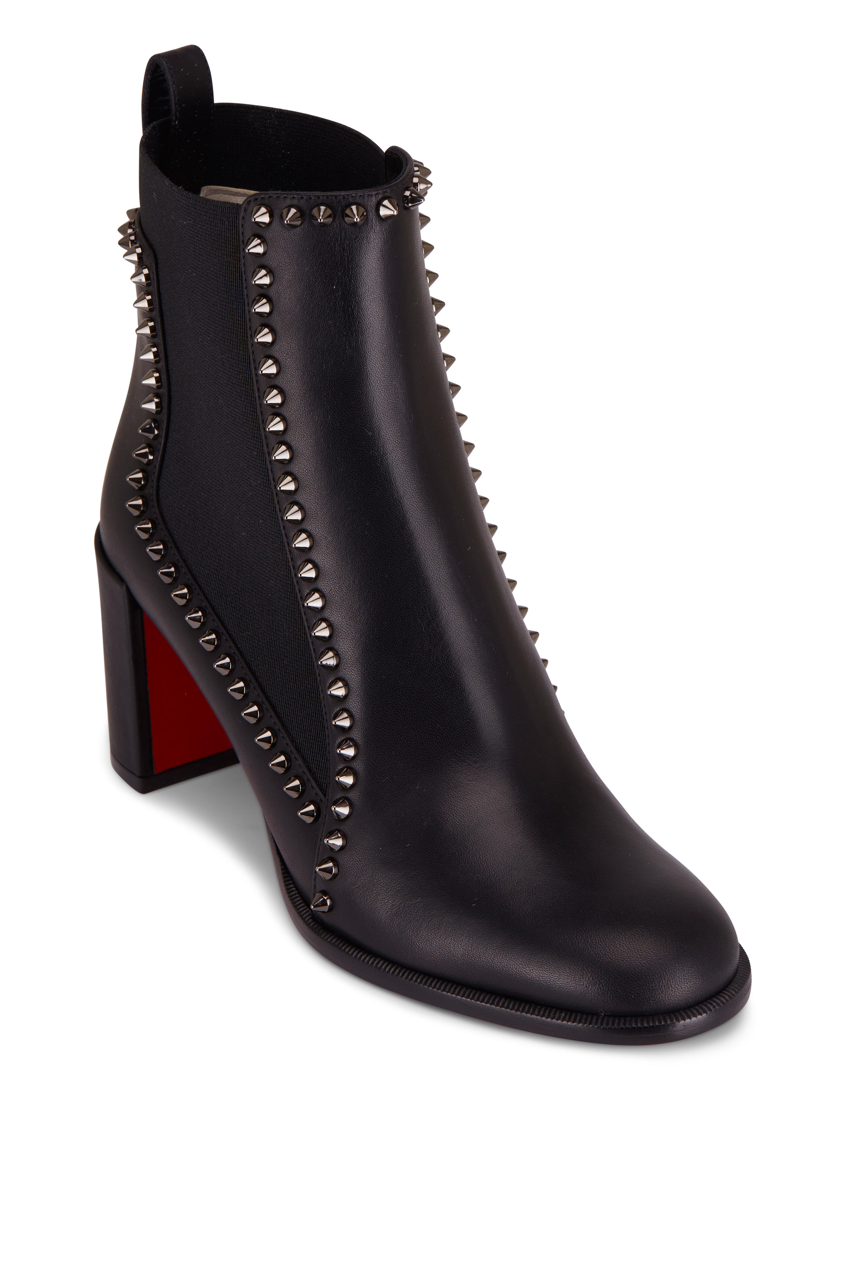 Studded Leather Boots in Black - Christian Louboutin