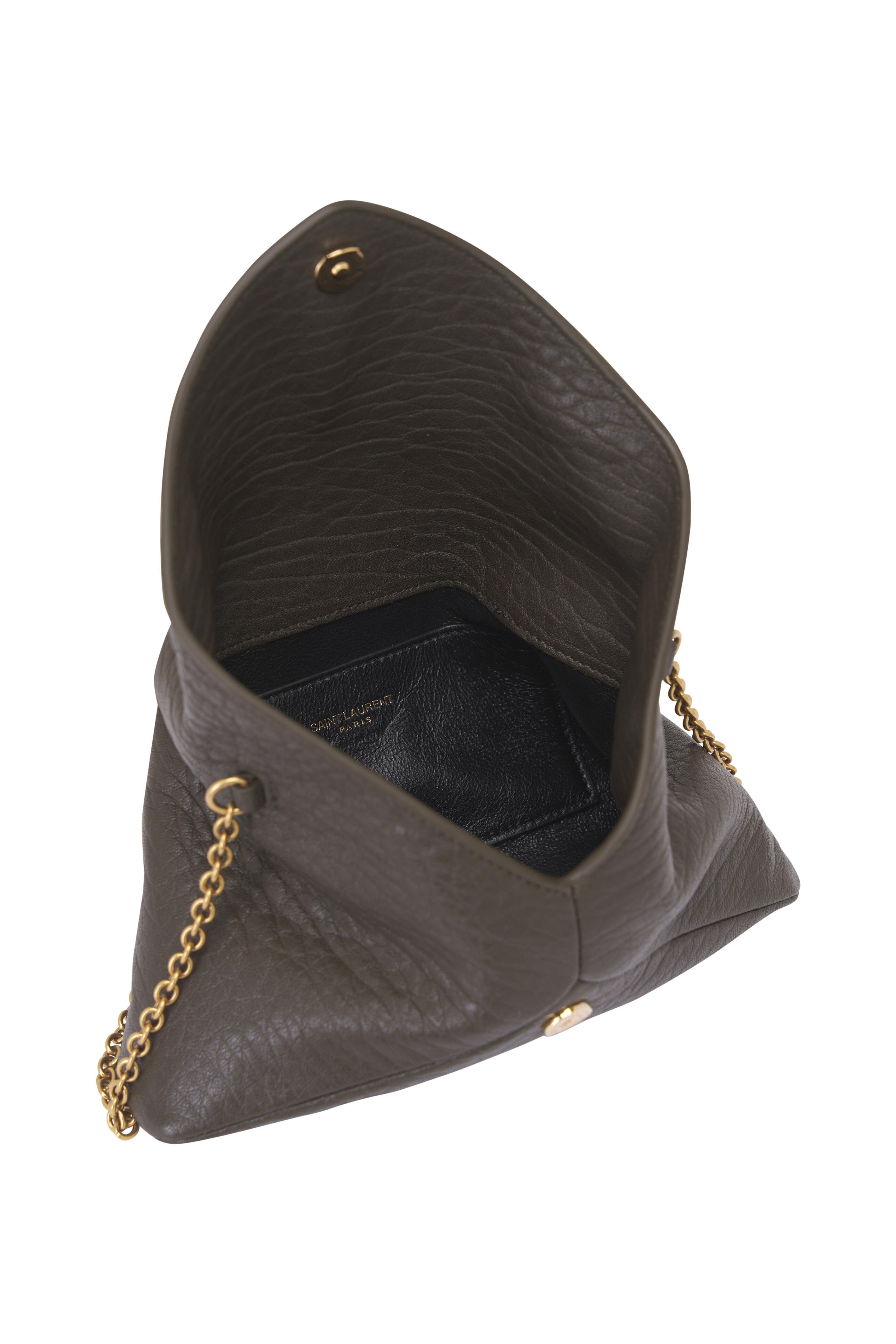 Saint Laurent - Cassandre Light Musk Leather Chain Pouch