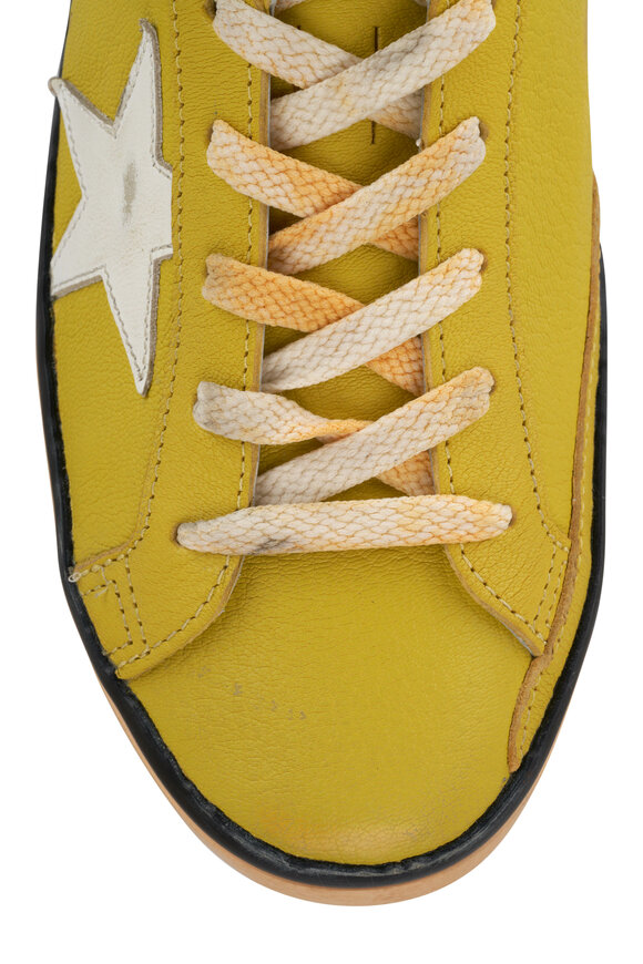 Golden Goose - Super-Star Yellow & White Low Top Sneaker