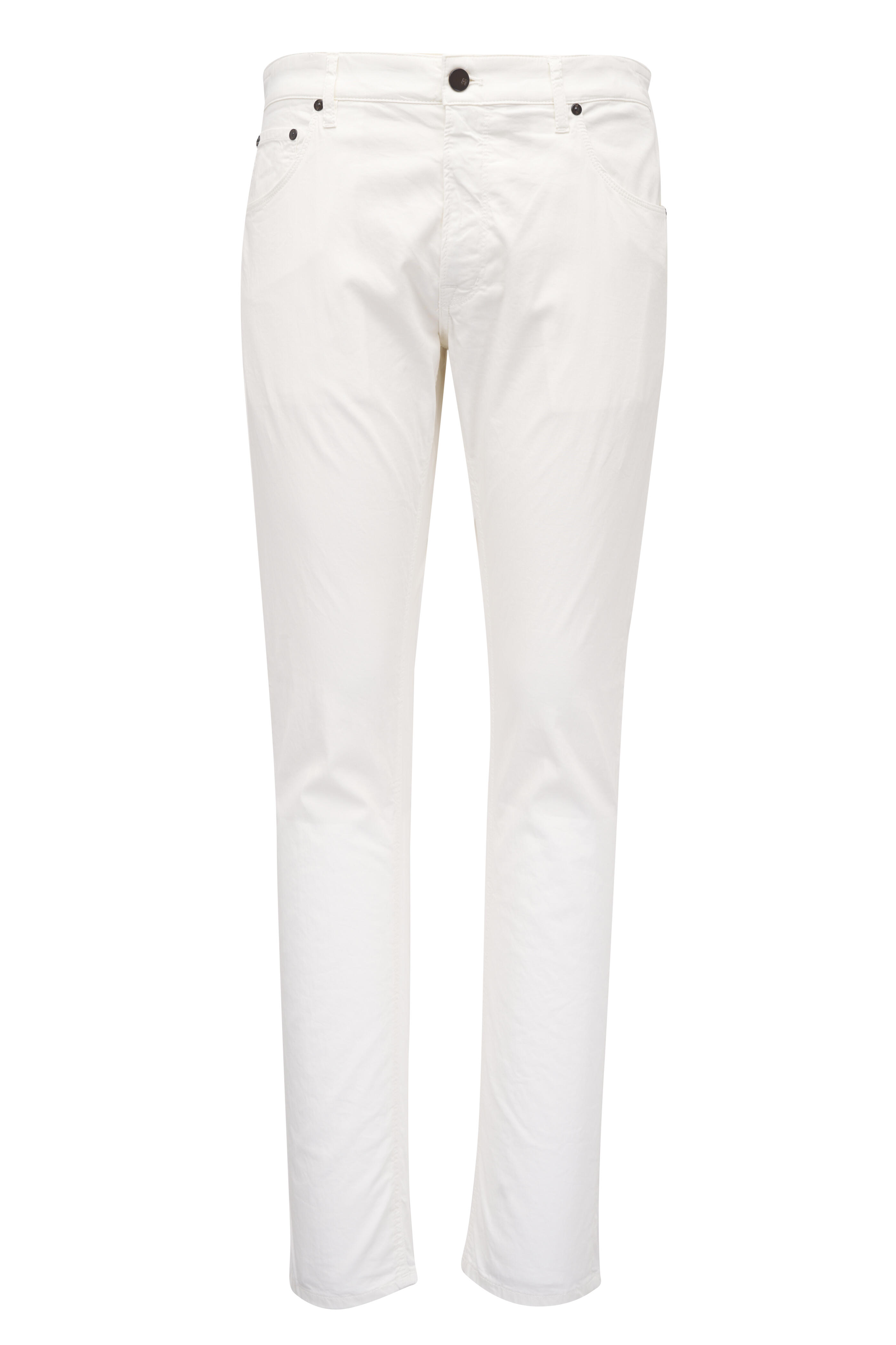 パンツ PT TORINO White stretch polyester pant PT Torino - Jazz White Five Pocket Pant | Mitchell Stores