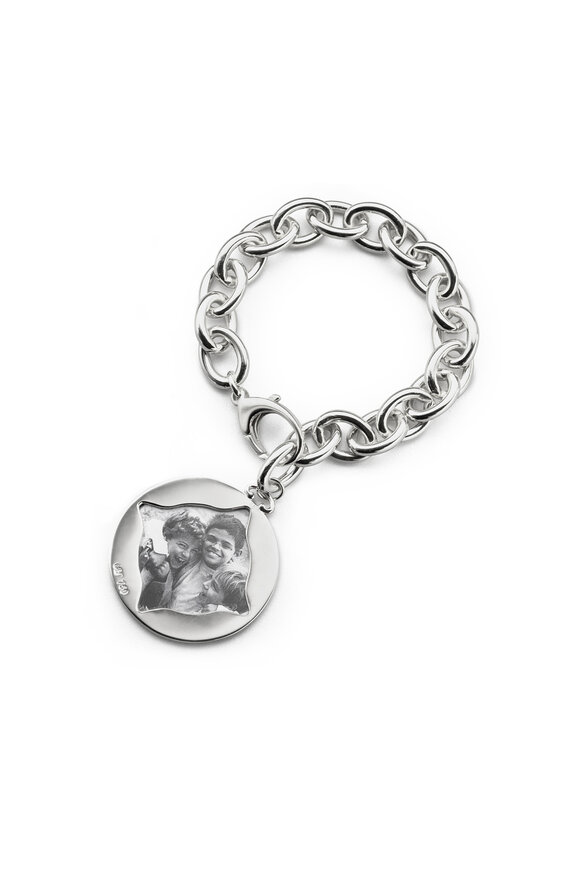 Monica Rich Kosann - Sterling Silver Vine Detail Picture Frame Bracelet