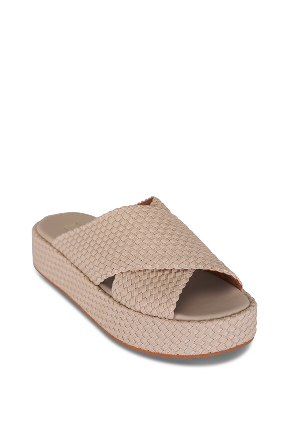 Prada - Ivory Leather Espadrille Flat | Mitchell Stores