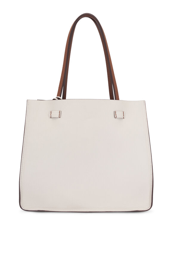 Moreau Paris Small Vincennes Saddle Brown Reversible Tote - view 10