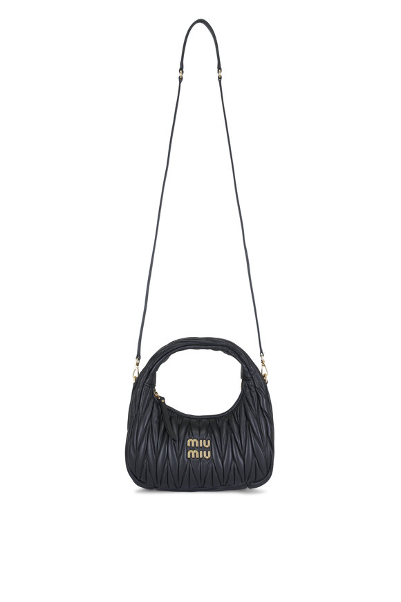 Miu Miu Small Wander Black Quilted Leather Crossbody - view 1
