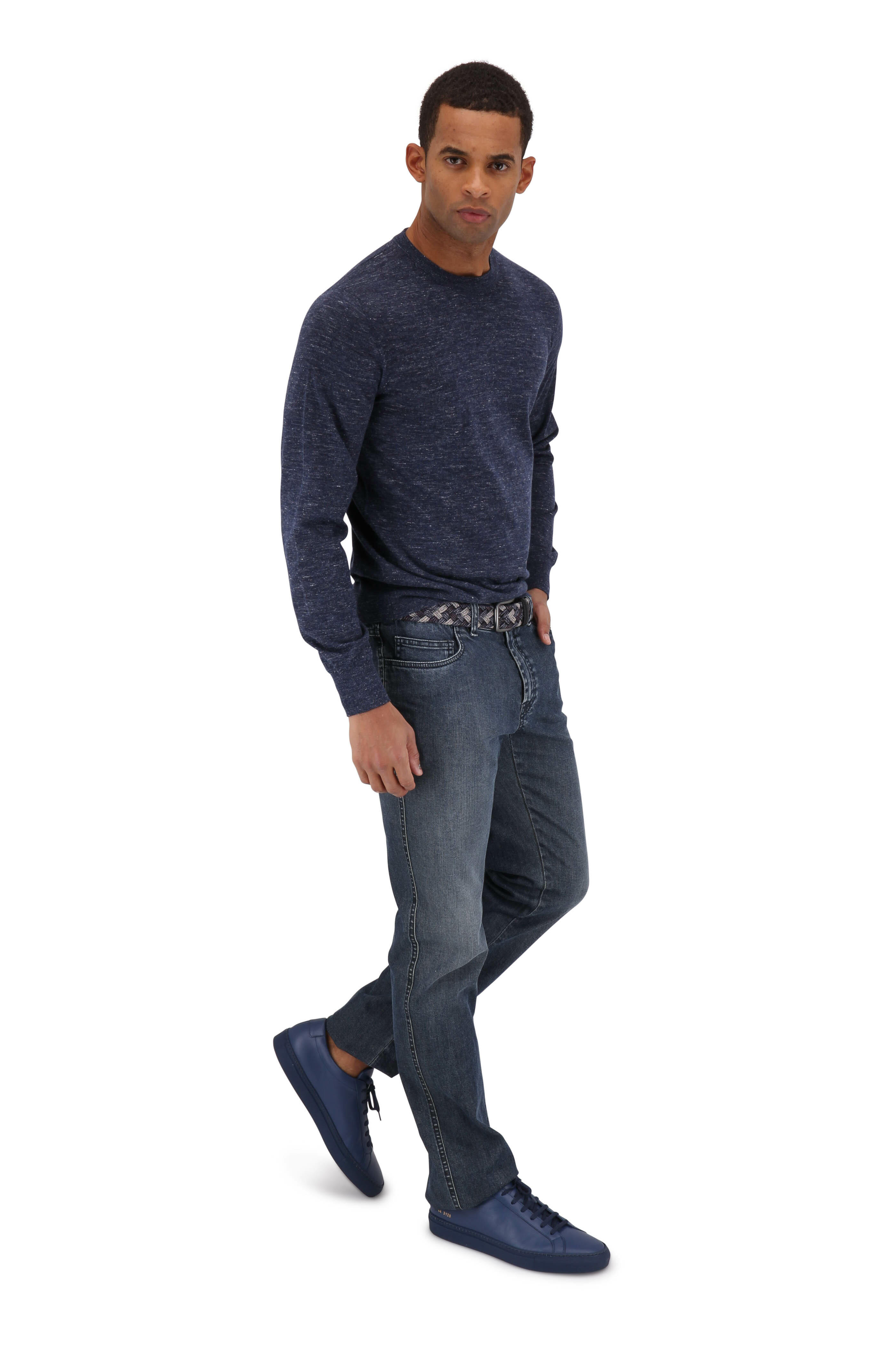 【関税込み】Track Sneakers - COMMON PROJECTS - Leather - Blu Common Projects Blue Track Classic Low-Top Sneakers Common