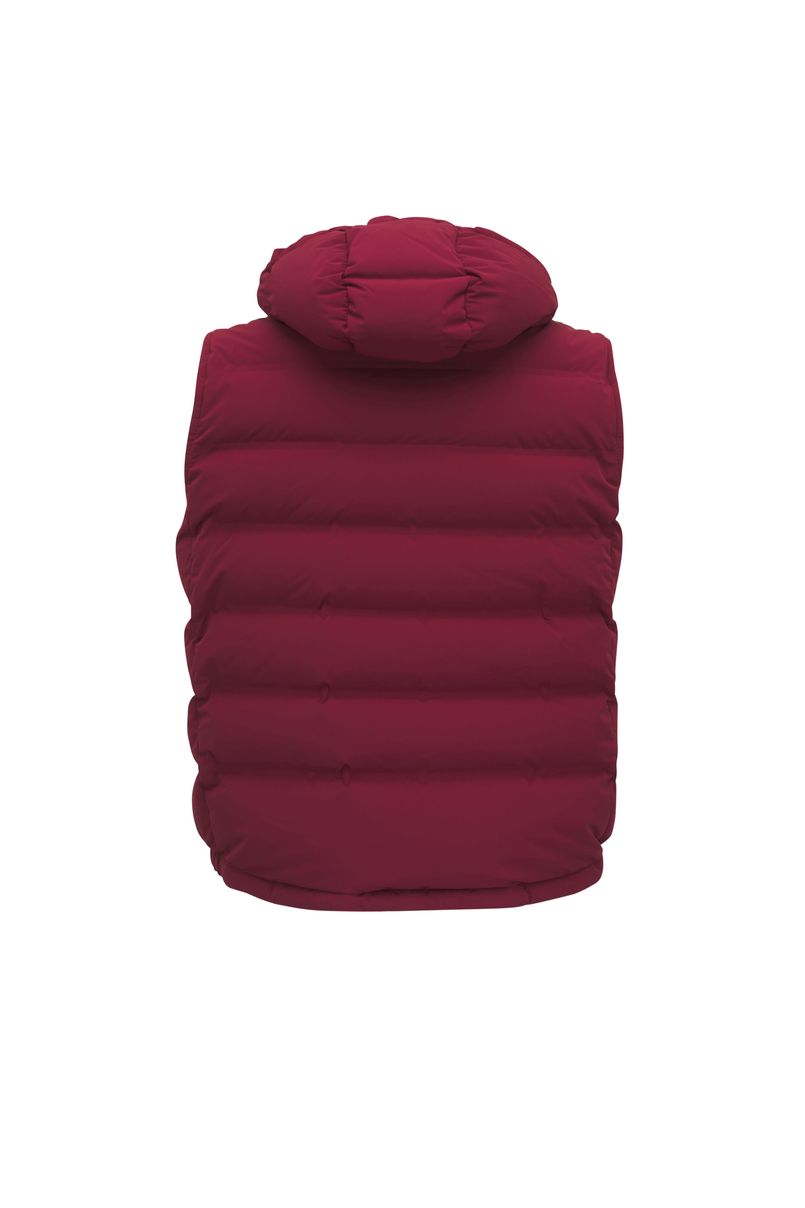 Brunello Cucinelli - Red Hooded Puffer Vest